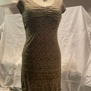 Athleta Tan/Olive cotton dress - $17